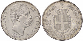 SAVOIA - Umberto I (1878-1900) - 2 Lire 1885 Pag. 595; Mont. 40 R AG
SPL/qFDC