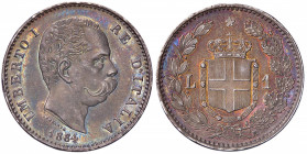 SAVOIA - Umberto I (1878-1900) - Lira 1884 Pag. 602; Mont. 47 R AG
FDC