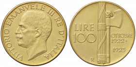 SAVOIA - Vittorio Emanuele III (1900-1943) - 100 Lire 1923 Fascio Pag. 644; Mont. 12 R AU
qFDC/FDC