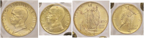 SAVOIA - Vittorio Emanuele III (1900-1943) - 100 e 50 Lire 1932 X Prora/Littore Pag. 648 e 659; Mont. 22 e 39 R AU Sigillate Franco Bassani
 Sigillat...