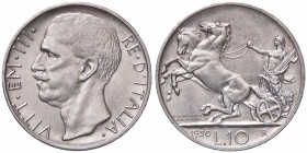 SAVOIA - Vittorio Emanuele III (1900-1943) - 10 Lire 1930 Biga Pag. 695; Mont. 95 R AG
FDC