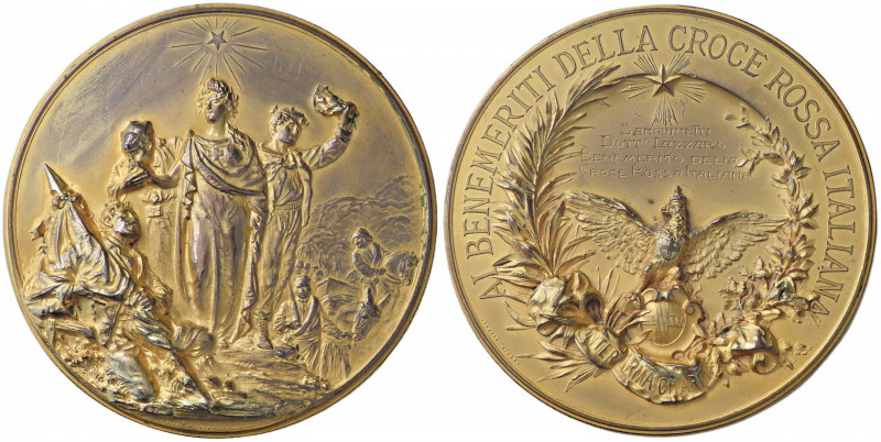 MEDAGLIE - SAVOIA - Vittorio Emanuele III (1900-1943) - Medaglia Ai benemeriti d...