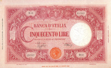 CARTAMONETA - BANCA d'ITALIA - Luogotenenza (1944-1946) - 500 Lire - Barbetti (testina) 11/11/1944 Alfa 470; Lireuro 34E R Azzolini/Urbini
 Azzolini/...