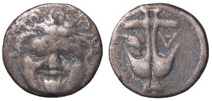 GRECHE - TRACIA - Apollonia Pontica - Dracma S. Cop. 456; Sear 1655 (AG g. 2,59)...