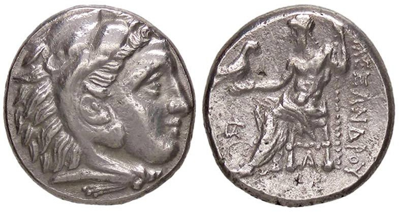 GRECHE - RE DI MACEDONIA - Alessandro III (336-323 a.C.) - Dracma Sear 6731 var....