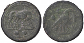 ROMANE REPUBBLICANE - ANONIME - Monete semilibrali (217-215 a.C.) - Sestante Cr. 39/3; Syd. 95 (AE g. 21,89)
BB+