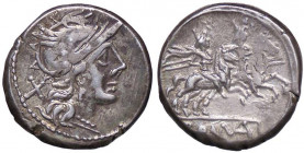ROMANE REPUBBLICANE - ANONIME - Monete senza simboli (dopo 211 a.C.) - Denario B. 2; Cr. 44/5 (AG g. 3,93)
BB+