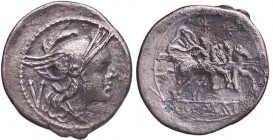 ROMANE REPUBBLICANE - ANONIME - Monete senza simboli (dopo 211 a.C.) - Quinario B. 3; Cr. 44/6 (AG g. 1,94)
BB/qBB