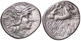 ROMANE REPUBBLICANE - CALIDIA - M. Calidius, Q. Metellus, Cn. Fulvius (117-116 a.C.) - Denario B. 1; Cr. 284/1a (AG g. 3,9)
qBB