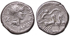 ROMANE REPUBBLICANE - CIPIA - M. Cipius M. F. (115-114 a.C.) - Denario B. 1; Cr. 289/1 (AG g. 3,95)
BB+