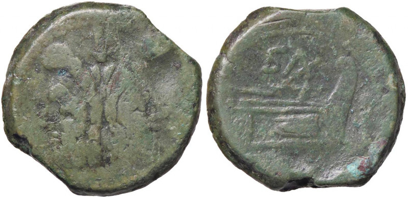 ROMANE REPUBBLICANE - CLOVIA - C. Clovius Saxula (89 a.C.) - Asse B. 1; Cr. 173/...