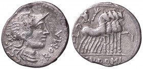 ROMANE REPUBBLICANE - DOMITIA - Cn. Domitius Ahenobarbus (116-115 a.C.) - Denario B. 7; Cr. 285/1 (AG g. 3,77)
BB