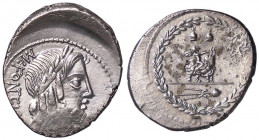 ROMANE REPUBBLICANE - FONTEIA - Man. Fonteius C. f. (85 a.C.) - Denario Cr. 353/1 (AG g. 3,91) Debolezza marginale di conio
 Debolezza marginale di c...