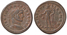 ROMANE IMPERIALI - Galerio Massimiano (305-311) - Follis (Ticinum) RIC 32b (MI g. 12,15)
BB-SPL