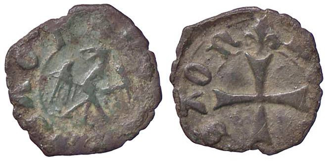 ZECCHE ITALIANE - SAVONA - Carlo VI, Re di Francia (1396-1409) - Obolo CNI 7/8; ...
