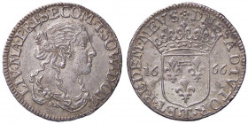 ZECCHE ITALIANE - TASSAROLO - Livia Centurioni Oltremarini (1658-1667) - Luigino 1666 CNI 3/4 e 6/10; MIR 995 AG
BB+