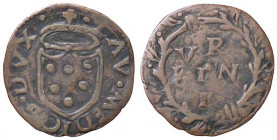 ZECCHE ITALIANE - URBINO - Lorenzo de' Medici (1516-1519) - Quattrino CNI 2/14; Cav. 81 R (MI g. 0,71)
qBB