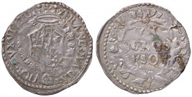 ZECCHE ITALIANE - URBINO - Francesco Maria II della Rovere (1574-1624) - Grosso CNI 8; Cav. 221 (AG g. 2,22)modulo largo Ossidazioni al R/
 modulo la...