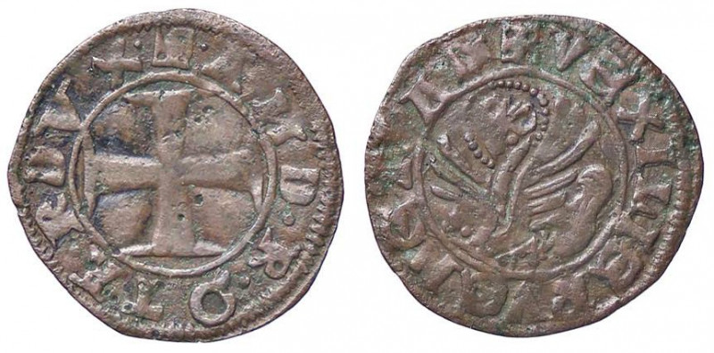 ZECCHE ITALIANE - VENEZIA - Andrea Contarini (1368-1382) - Tornesello Pao. 6 (CU...