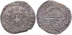 SAVOIA - Emanuele Filiberto (1553-1580) - Grosso 1555 Aosta MIR 529b NC (MI g. 2,29)I tipo
 I tipo - 
BB+