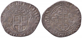 SAVOIA - Emanuele Filiberto (1553-1580) - Grosso 1560 MIR 532d NC (MI g. 2,05)IV tipo
 IV tipo - 
qBB/BB