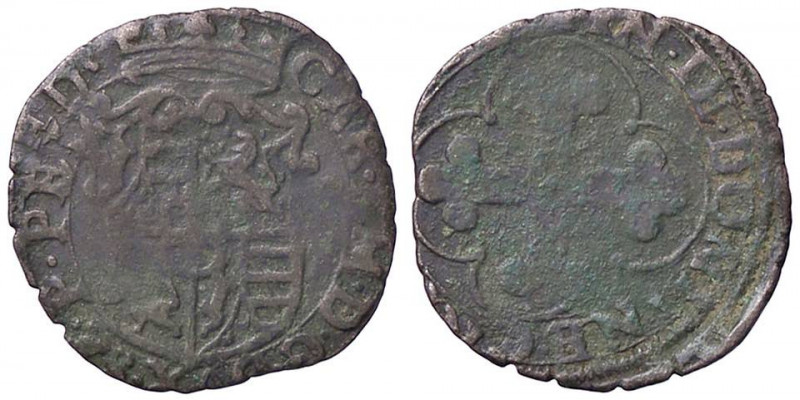 SAVOIA - Carlo Emanuele I (1580-1630) - Soldo MIR 660 NC (MI g. 1,44)I tipo
 I ...
