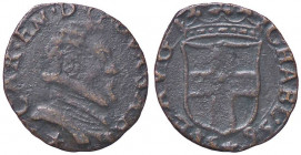 SAVOIA - Carlo Emanuele I (1580-1630) - Forte 1595 Chambéry MIR 688b R (MI g. 1,74)IV Tipo
 IV Tipo - 
BB