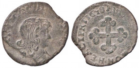 SAVOIA - Carlo Emanuele II, secondo periodo (1648-1675) - Mezzo soldo 1648 MIR 827a RR MI II tipo
 II tipo - 
BB