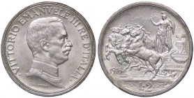 SAVOIA - Vittorio Emanuele III (1900-1943) - 2 Lire 1916 Quadriga briosa Pag. 739; Mont. 156 AG
qFDC/FDC