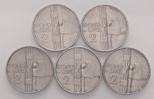 SAVOIA - Vittorio Emanuele III (1900-1943) - 2 Lire 1923÷1927 Fascio Pag. 741÷745; Mont. 161÷165 RR NI
MB+÷BB+