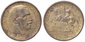 SAVOIA - Vittorio Emanuele III (1900-1943) - 2 Lire 1928 Fiera di Milano Pag. manca; Mont. 9 Cu
BB