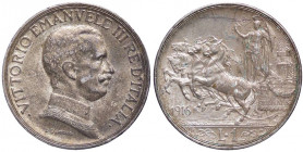 SAVOIA - Vittorio Emanuele III (1900-1943) - Lira 1916 Quadriga briosa Pag. 774; Mont. 201 R AG
SPL+/qFDC