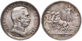 SAVOIA - Vittorio Emanuele III (1900-1943) - Lira 1917 Quadriga briosa Pag. 775; Mont. 202 AG
qFDC/FDC