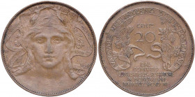 SAVOIA - Vittorio Emanuele III (1900-1943) - 20 Centesimi 1906 Fiera di Milano Pag. manca; Mont. 4 Cu
BB+