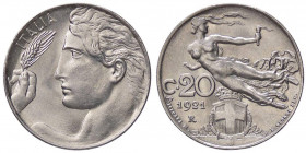 SAVOIA - Vittorio Emanuele III (1900-1943) - 20 Centesimi 1921 Pag. 838; Mont. 285 NI
FDC