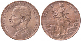 SAVOIA - Vittorio Emanuele III (1900-1943) - 5 Centesimi 1918 Prora Pag. 897; Mont. 366 CU Rame rosso
 Rame rosso
FDC
