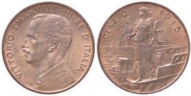 SAVOIA - Vittorio Emanuele III (1900-1943) - 2 Centesimi 1915 Prora Pag. 937; Mont. 410 CU Rame rosso
 Rame rosso
FDC
