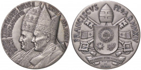 MEDAGLIE - PAPALI - Francesco (2013) - Medaglia 2014 - Canonizzazione di Giovanni XXIII e Giovanni Paolo II AG Opus: Longo Ø 35 In confezione
 In con...