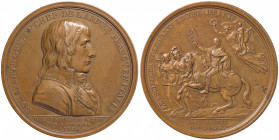 MEDAGLIE - NAPOLEONICHE - Napoleone Bonaparte Generale - Medaglia 1797 A. VI - Pace di Campoformio Hennin 811 AE Opus: Duvivier Ø 56BRONZE sul bordo C...