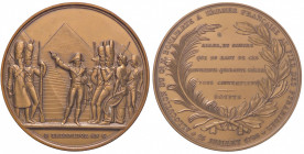 MEDAGLIE - NAPOLEONICHE - Napoleone Bonaparte Generale - Medaglia 1798 - Battaglia delle piramidi AE Opus: Dubois Ø 58BRONZE 1981 sul bordo
 BRONZE 1...