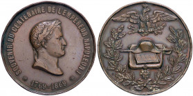MEDAGLIE - NAPOLEONICHE - Napoleone Bonaparte Generale - Medaglia 1869 - Centenario della nascita AE Ø 50 Colpetti
 Colpetti
BB+