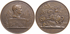 MEDAGLIE - NAPOLEONICHE - Napoleone Bonaparte Generale - Medaglia A. VIII - Commemorazione della battaglia di Marengo AE Opus: Andrieu Ø 59BRONZE sul ...