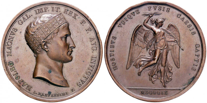 MEDAGLIE - NAPOLEONICHE - Napoleone I, Imperatore (1804-1814) - Medaglia 1809 - ...