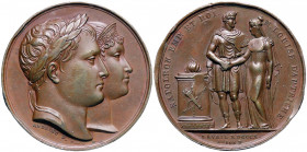 MEDAGLIE - NAPOLEONICHE - Napoleone I, Imperatore (1804-1814) - Medaglia 1810 - Matrimonio con Maria Luisa AE Opus: Manfredini Ø 42 Colpetti
 Colpett...