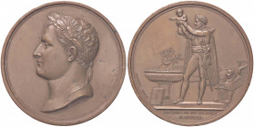 MEDAGLIE - NAPOLEONICHE - Napoleone I, Imperatore (1804-1814) - Medaglia 1811 - Battesimo del Re di Roma AE Opus: Andrieu Ø 68BRONZE sul bordo Colpett...