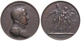 MEDAGLIE - NAPOLEONICHE - Napoleone I, Imperatore (1804-1814) - Medaglia 1814 - Violenze seguite all'invasione alleata AE Opus: Depaulis Ø 35 Colpetti...
