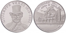 MEDAGLIE - REPUBBLICA - Medaglia 1971 - Giuseppe Verdi, centenario dell'Aida (AG g. 22,22) Ø 43
FS