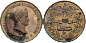 MEDAGLIE ESTERE - FRANCIA - Napoleone III (1852-1870) - Medaglia 1869 - Centenario della nascita di Napoleone MD Ø 51
qSPL