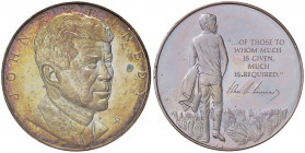MEDAGLIE ESTERE - U.S.A. - Medaglia A J.F. Kennedy (AG g. 25,55) Ø 40
FS