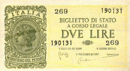 CARTAMONETA - BIGLIETTI DI STATO - Luogotenenza (1944-1946) - 2 Lire 23/11/1944 Alfa 41; Lireuro 9B Bolaffi/Cavallaro/Giovinco Lotto di 10 biglietti c...